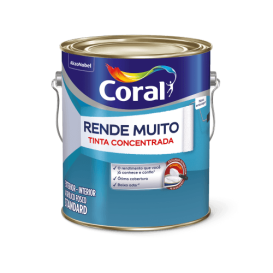 Tinta Acrílica Fosca Rende Muito Branco 3,6L Coral