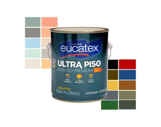 Tinta Super Piso Eucatex 3,6 L Ultra Tinta Super Piso Eucatex 3,6 L Ultra