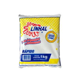 Gesso em pó estuque linhal 1kg 