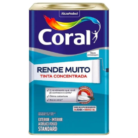 Tinta Acrílica Fosca Rende Muito Branco 18L Coral