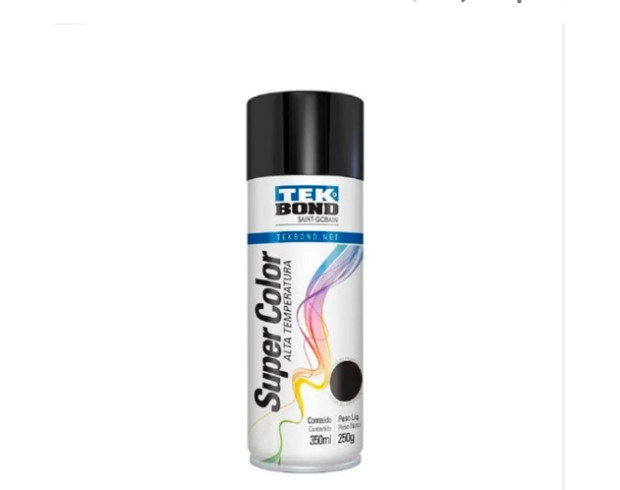 Tinta spray fosco Super Color 350ml Tekbond cores