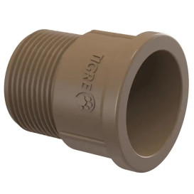 Adaptador Curto PVC Soldável 50mm x 1 1/4" Marrom - Tigre 