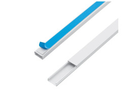 Canaleta Branca c/ Fita Adesiva 20x10x2000mm - Fame 