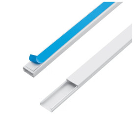 Canaleta Branca c/ Fita Adesiva 20x10x2000mm - Fame 