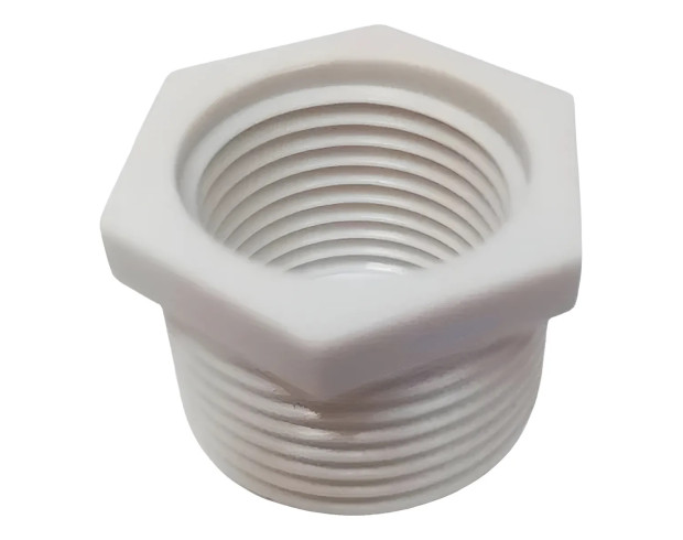 Bucha Branca De Redução Rosca 3/4x1/2 11529 - Amanco